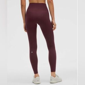 Lululemon Wunder Train High-Rise Tight 28” - Garnet